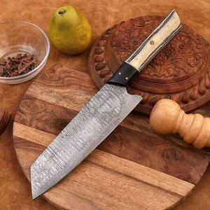 Top Trending Handmade Damascus Steel Full Tang Professional Bunka <b>Kitchen</b> Chef <b>Knife</b> 8" <b>Sharp</b> Blade Japanese Style Pakkawood - Product Image 1