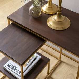 Consolas Vandana Elara Prime en madera de mango y metal, Léon - Product Image 4