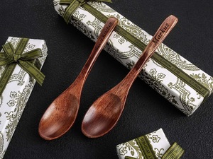 Wooden Natural 6-Piece Gold Plated <b>Mirror</b> Polish Eco-Friendly Dishwasher Safe Spoon Set High Quality - Product Image 6