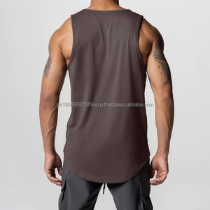 Wholesale Custom logo Cotton Moisture Wicking Muscle Athletic Shirts Sleeveless Fitness Wear Workout <b>Men</b> Gym Tank <b>Top</b> for <b>Men</b> - Product Image 3