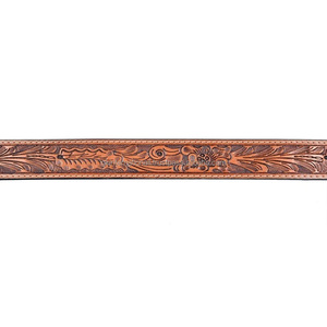 Cinturón occidental de cuero genuino, resistente a mano, hebilla extraíble, tamaños personalizados, cinturón de vaquero de Fabricante Mayorista - Product Image 3