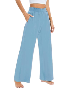 Pantalon large pour femme, personnalisable, haute qualité, toucher frais, coupe décontractée, taille élastique, respirant – Grande Vente - Product Image 1