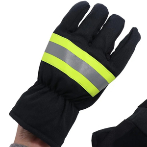 Guantes de Seguridad Reflectantes Negros, Elásticos hasta el Codo, Térmicos, para Uso en Exteriores en las Cuatro Estaciones, Material de Bambú y Algodón, Estilo Twill - Product Image 5