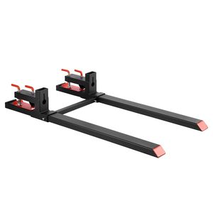 Forche per Trattore da 4000 Libbre, Lunghezza Totale 60 Pollici, Forche per Pallet con Barra Stabilizzatrice Regolabile, Nuove Condizioni - Product Image 1
