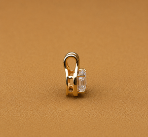Pendentif solitaire en diamant de laboratoire taille brillant rond 2 carats, plaqué or 14K rhodié, pour fiançailles et soirées - Product Image 2