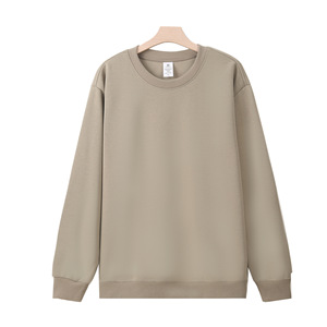 Sweat-shirt en molleton Silver Fox 420G pour homme, col rond, manches longues, couleur unie, doublure en molleton, pull-over décontracté pour l'automne et l'hiver - Product Image 4