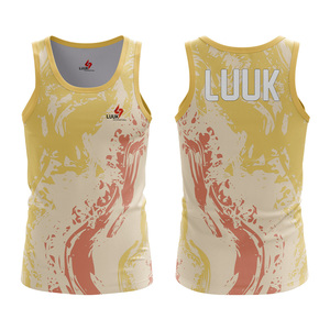 Camiseta Deportiva Personalizada para Hombre, Sublimada, de Secado Rápido, Cuello Redondo, Sin Mangas, con Diseño Personalizado, para Gimnasio - Product Image 3
