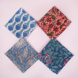Écharpe bandana carrée en coton doux, imprimé blocs, élégante et tendance, 21x21 pouces, impression personnalisée, utilisable en toutes saisons - Product Image 3