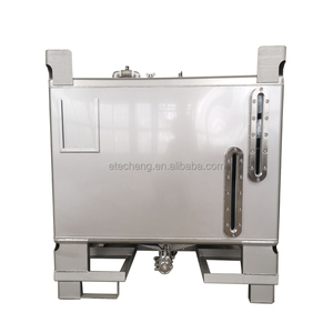 1000L 275 gallon hóa chất lưu trữ thép không gỉ IBC Tote Tank - Product Image 3