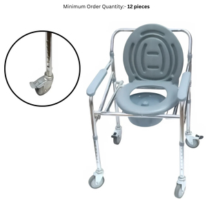 <b>Commode</b> <b>Chair</b> Foldable & Adjustable without wheel Export quality (SAGAR) - Product Image 3