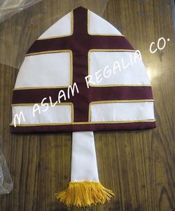 Masónica Regalia, liso, granate, con borlas negras - Product Image 6