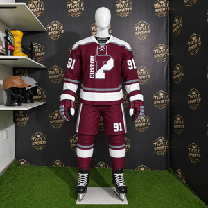 Conjunto de Camisetas de Hockey sobre Hielo Transpirables para Hombre, Unisex, para Práctica Deportiva, Camisetas de Manga Larga con Logotipo Frontal, Camisetas de Equipos Universitarios - Product Image 4