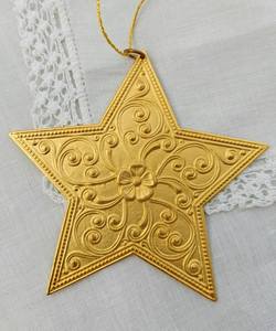 Ornement de Noël artisanal haut de gamme en métal imprimé, à suspendre, pour sapin de Noël, artisanat en métal à suspendre - Product Image 3