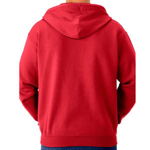 Hoodie personnalisé à fermeture éclair intégrale, coupe ample, avec logo brodé, pour les marques de streetwear américaines - Product Image 2