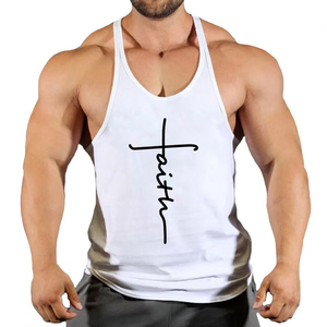 Débardeur de musculation en coton pour hommes, coupe profonde, bretelles fines de 1 cm, camisole de sport pour hommes - Product Image 5