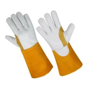 Offre Spéciale potentiel de travail supplémentaire vache cuir fendu Tig gants de soudage étanche résistance à la chaleur gants de sécurité pour les travailleurs - Product Image 1