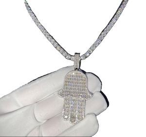 Personaliza tu Cadena Cubana en Oro Rosa de 14k con Diamantes VVS, Diseño Hip Hop de Última Tendencia para Bodas y Regalos - Product Image 1