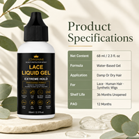 Gel Liquide Fixant Fort Anti-Frisottis pour Perruques à Dentelle Marques de Distributeurs (Private Label)
