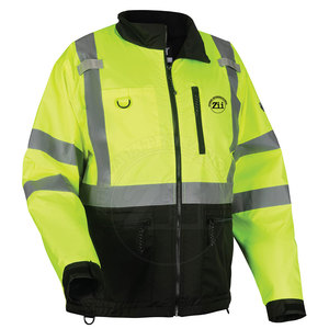 เสื้อแจ็คเก็ตซอฟต์เชลล์สะท้อนแสงแบบ Hi-Vis สำหรับงานอุตสาหกรรม ป้องกันน้ำได้ มาตรฐาน ANSI Class 1  ออกแบบใหม่  โลโก้สั่งทำได้ สีพื้น - Product Image 1