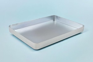 Ustensile de cuisine quotidien en aluminium léger, design contemporain, plateau de service en métal durable, portable, GLOSSY TOUCH ART Home - Product Image 2