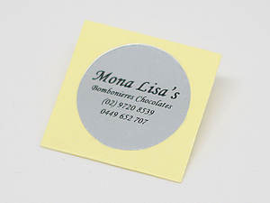 Custom Silver Foil Paper Honey Jar Label Stickers for Artisan Gifts and Wedding Favors - Product Image 5