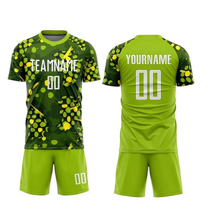 ชุดฟุตบอลดีไซน์ใหม่ เสื้อและกางเกงขาสั้นทีมฟุตบอล ออกแบบโลโก้เองได้ เนื้อผ้าโพลีเอสเตอร์ 100% - Product Image 5