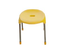 Silla de comedor de plástico con asiento ovalado moderno con patas de acero inoxidable Muebles para el hogar Silla de comedor elegante - Product Image 2