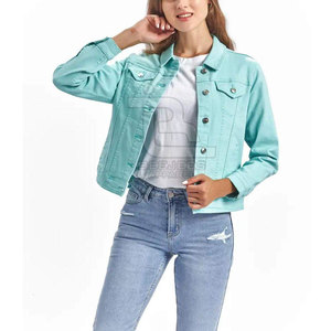 Customized <b>Light</b> <b>Weight</b> Stylish Breathable Jeans <b>Jacket</b> Premium Quality Top Selling <b>Women</b> Jeans <b>Jacket</b> - Product Image 6