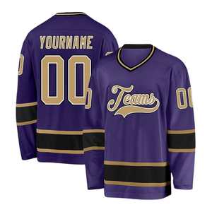 Sportswear 100% <b>Polyester</b> Unisex Customized Style Printed Ice Hockey Jersey Plus Size Summer Custom Team Player Name Number - Product Image 5