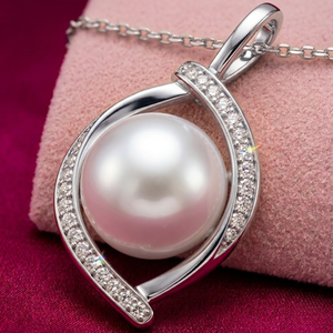 Colgante de Corazón Clásico con Diamante Real de Corte Brillante en Oro Blanco de 18k de Alta Calidad, Joyería Fina a Precio de Fábrica - Product Image 4