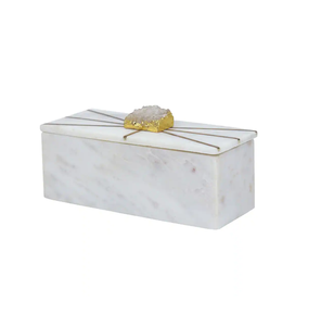 Caja de joyería de mármol con tapa de diseño antiguo para la sala de estar de un hogar de lujo a un precio aceptable. - Product Image 3