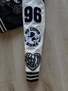 OEM Custom Varsity Jackets Men Embroidery Letterman Jacket Leather Sleeves College Streetwear Jacket Bulk - Product Image 4