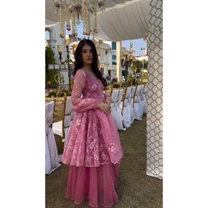 Party Wear XL Salwar Kameez Top and Bottom with Dupatta Polyester Comfortable and Stylish - Product Image 5