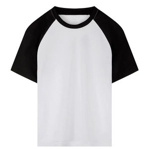 T-shirts personnalisés en gros pour garçons et filles, vêtements d'été pour enfants, chemises imprimées avec logo, col rond, vêtements tricotés pour enfants - Product Image 1