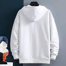 Custom Men's Streetwear Hoodie - High Quality 100% Cotton <b>Fleece</b> Plain <b>Black</b> Pullover with Pocket - Product Image 2