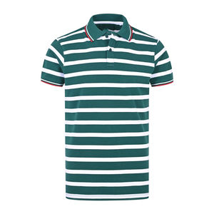 Polo respirant à séchage rapide, manches courtes, diverses spécifications, broderie de logo personnalisée, polos pour hommes, polos scolaires. - Product Image 1