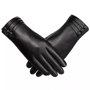Guantes de Cuero Genuino para Conducir en Invierno, Estilo 2025, para Hombre y Mujer, Moda, Seguridad, Trabajo - Product Image 1