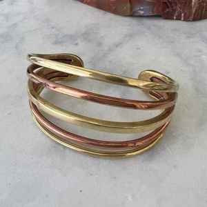 Bracelet manchette unisexe en cuivre massif, design étoile vintage élégant, bijoux faits main de qualité supérieure, bracelet tendance unisexe - Product Image 2