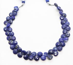 Natural Lapis Lazuli Faceted Heart Beads 6.5-7.5MM Lapis Gemstone Beads 8 Inch Strand Lapis Lazuli Beads For Jewelry Making Bulk - Product Image 6