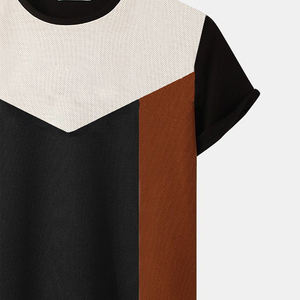 เสื้อยืดผู้ชาย สตรีทแวร์ เสื้อคลุม เสื้อยืดฤดูร้อน เสื้อยืดผู้ชายไซส์ใหญ่ ผ้าฝ้ายออร์แกนิค 100% แฟชั่นทันสมัย เสื้อยืดท็อปส์ - Product Image 4