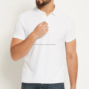 Polos pour hommes de haute qualité en coton mélangé polyester, logo personnalisé, polos décontractés pour hommes - Product Image 1