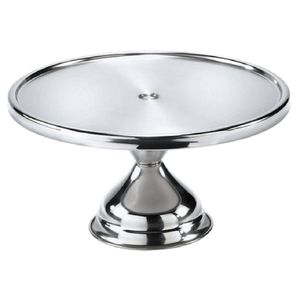 Support à gâteau rond en acier inoxydable pour la présentation en cuisine, pour servir gâteaux, pâtisseries, biscuits, cupcakes, décoration de la maison, Noël - Product Image 4