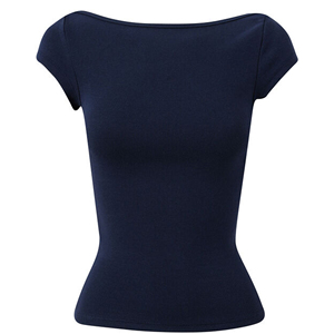 Fashion Casual Women's T Shirt 100% Cotton Short Sleeve T-Shirt Women's <b>Top</b> Running Tees for Women 200grams drop shoulder - Product Image 4