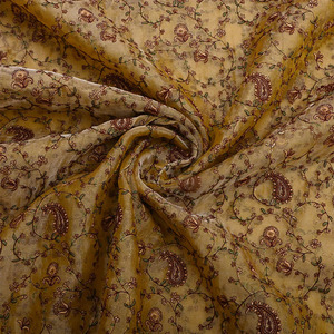 Tela de Bordado Premium con Textura de Malta, Tela de Poliéster Suave con Malla de Georgette y Encaje, Estampado Floral, Tela de Diseño para Vestidos de Novia - Product Image 4