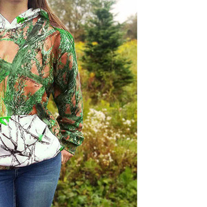 Sweat-shirt à capuche camouflage Real Tree, streetwear, mode urbaine, pull-over, logo personnalisé, fournisseur OEM, vente en gros - Product Image 2