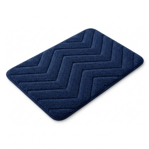 Alfombra de Baño Rectangular de Microfibra, Diseño Minimalista, Antideslizante, de Secado Rápido, con Base de Espuma Viscoelástica para Baño - Product Image 5