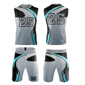 Maillot de football 7v7 personnalisé imprimé par sublimation, séchage rapide, sans manches, taille élastique, unisexe, pour équipe adulte - Product Image 5