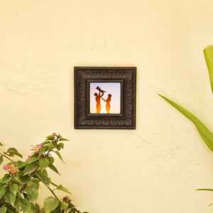 Cadre photo en bois rustique sculpté à la main - Product Image 5