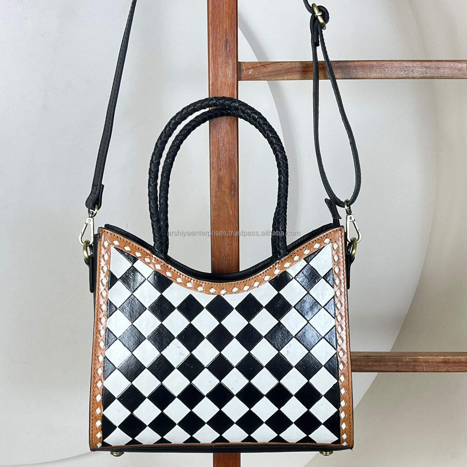 Black with White & Black Checkered