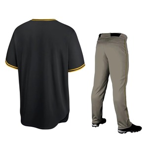 Custom Baseball Uniform Wholesale OEM Manufacturer Baseball Jersey <b>Pants</b> Set Sublimation Custom Logo Private Label Sportswear - Product Image 2